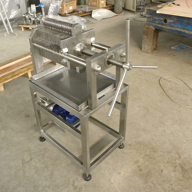Wine Filter Press Machine for Solid-liquid Separation Sanitary Plate and Frame Filter Press Machine