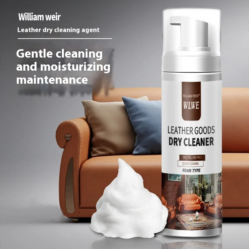 Sustainable Leather Goods Dry Cleaner Care Maintenance Agent Dry Cleaning Decontamination for Car Seats and Sofas Leather