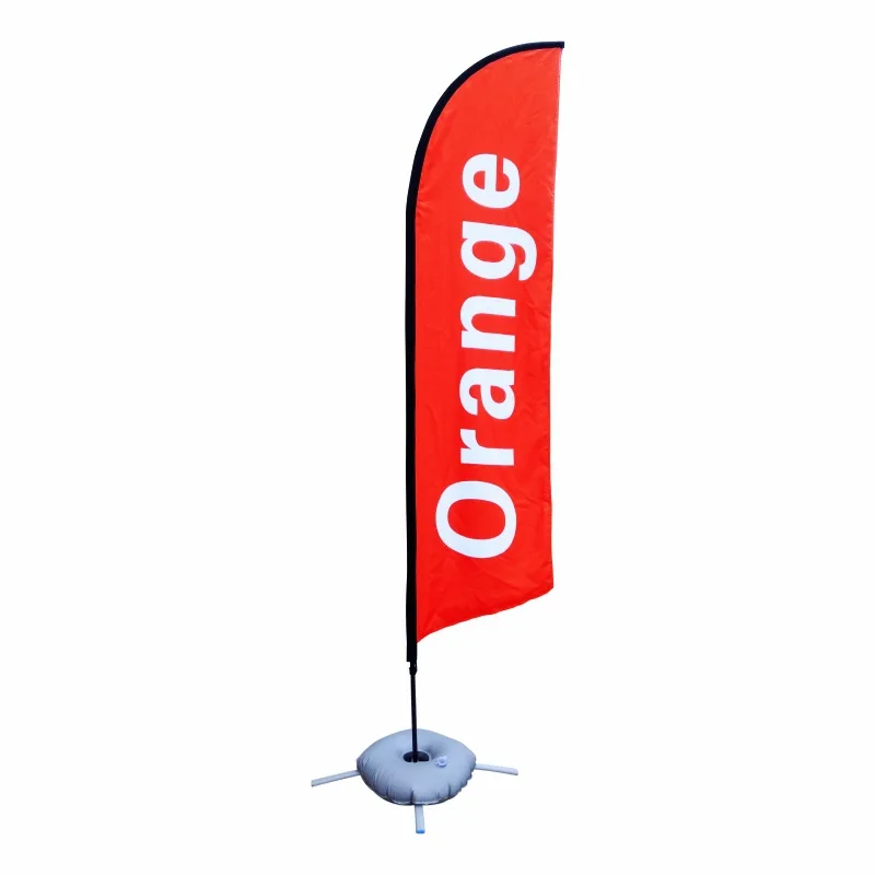Factory Cheap Custom Advertising Outdoor Flying Banner Teardrop Tear Drop Flags Beach Feather Flag with Customized Design Logo