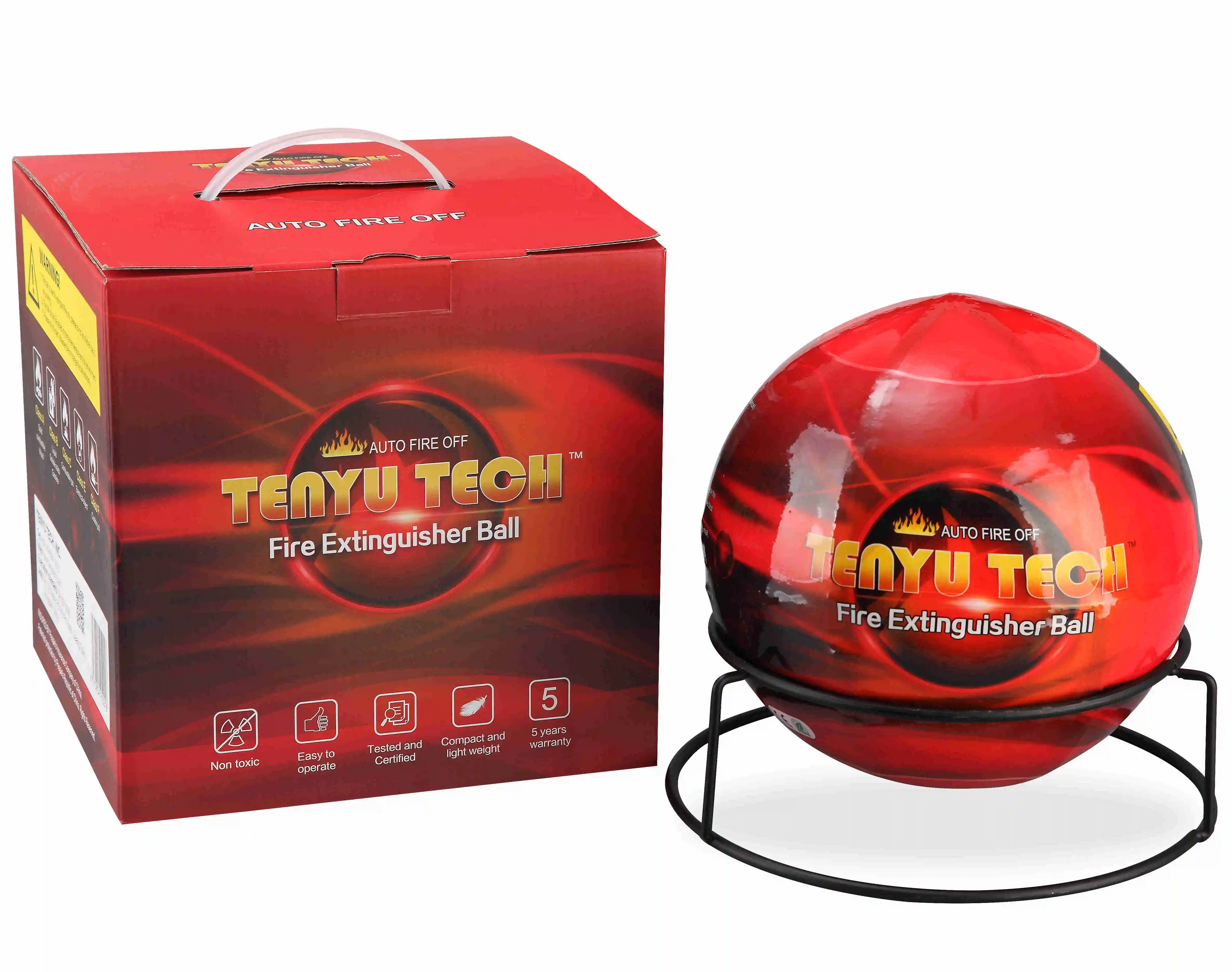 High Quality Portable Bracket Design Automatic Fireball ABC Dry Powder Fire Ball 6kg Extinguisher Ball with CE Approved