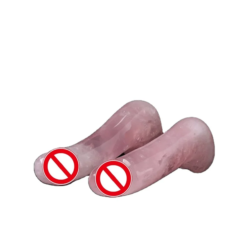Realistic Natural Quartz Crystal Dildo Big Penis Erotic Sex Toys for Woman