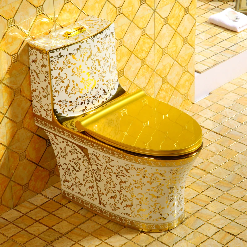 Guangzhou Luxury Golden Smart sensor bathroom intelligent heated smart toilet ceramic S trap ceramic toilet seat commodes