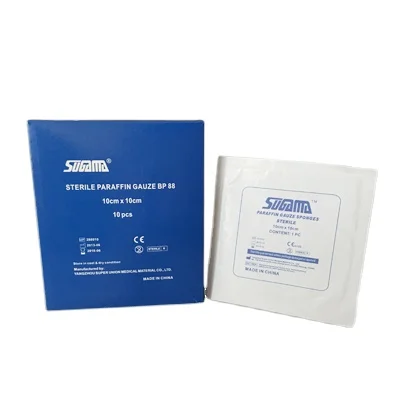 surgical sterile paraffin gauze compress for burns