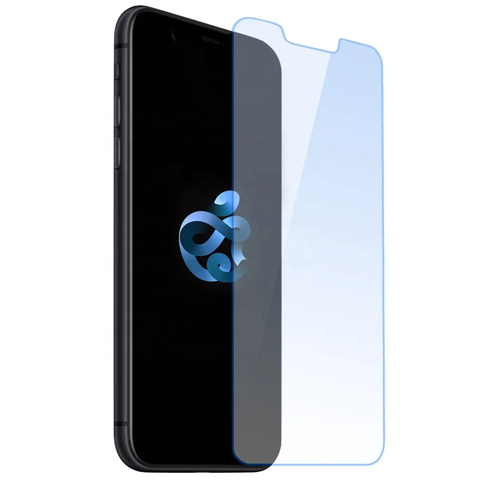 Закаленное стекло 2.5d с защитой от синего света для iphone12 Pro Max 11 pro X XR Xs 678 Взрывозащищенная защита экрана по лучшей цене