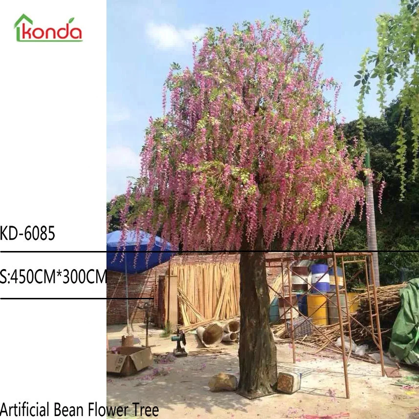 large customized size ornamental bean flower tree artificial tree for wedding