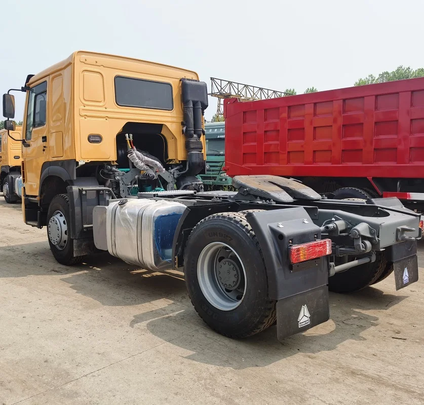 Left Hand Drive Tractor Truck Big Single Tire 6x6 All Wheels Driving Tractor Truck For Sale