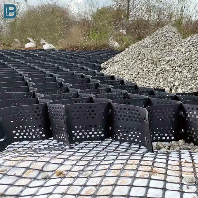 HDPE Geocell  Honeycomb Mesh Paver Geocells Price for Gravel Stabilizer