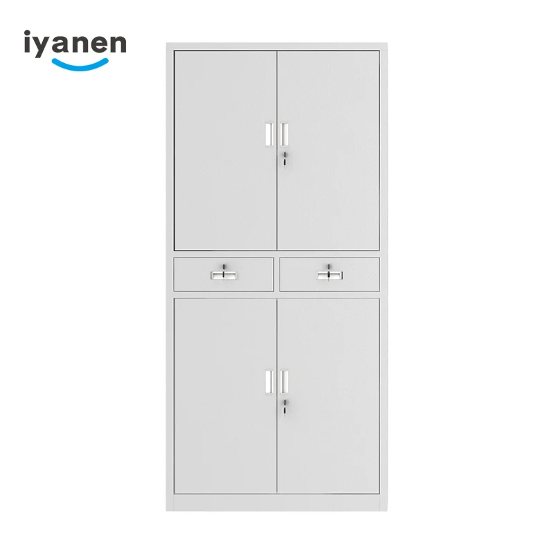 Office Metal Furniture Glass Door Cabinet Filing Cupboard