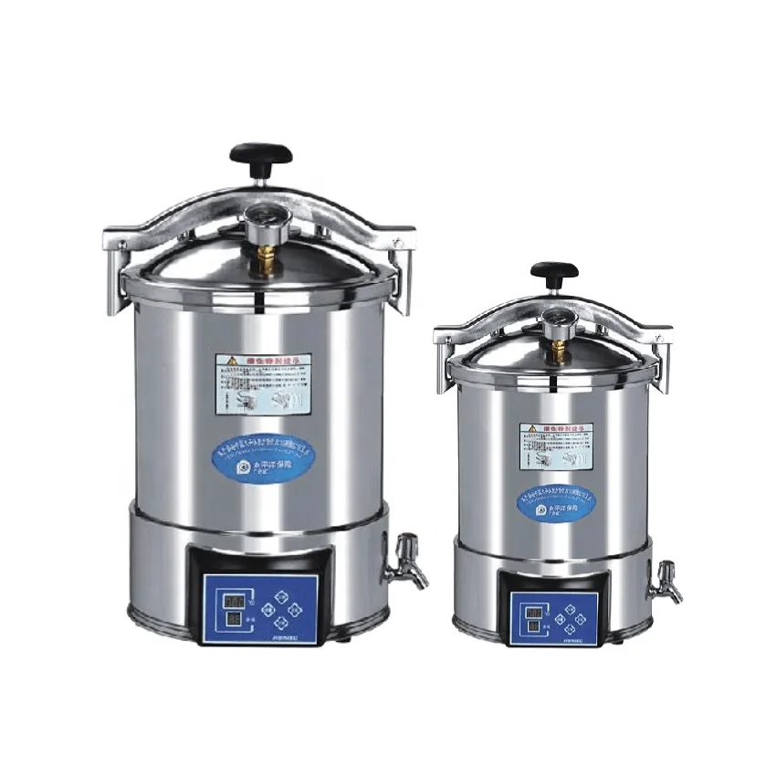 LCD 18L 24L Vertical hospital autoclave Mushroom Substrate Bag Retort Machine YX-18HDD YX-24HDD portable steam sterilizer