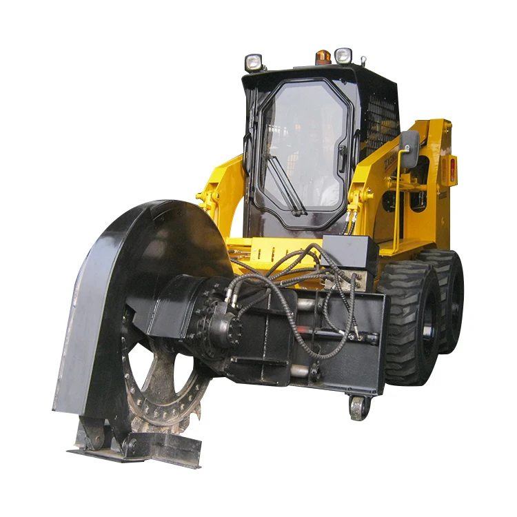 skid steer loader attachment rock saw