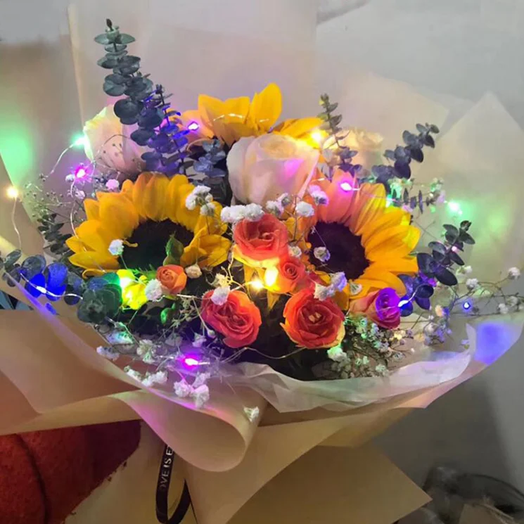 Leds Mini Micro Copper Wire Light Battery Operated 1M 10Leds 2M 20Led 3M 30 Led Festival Strip String Fairy Lights