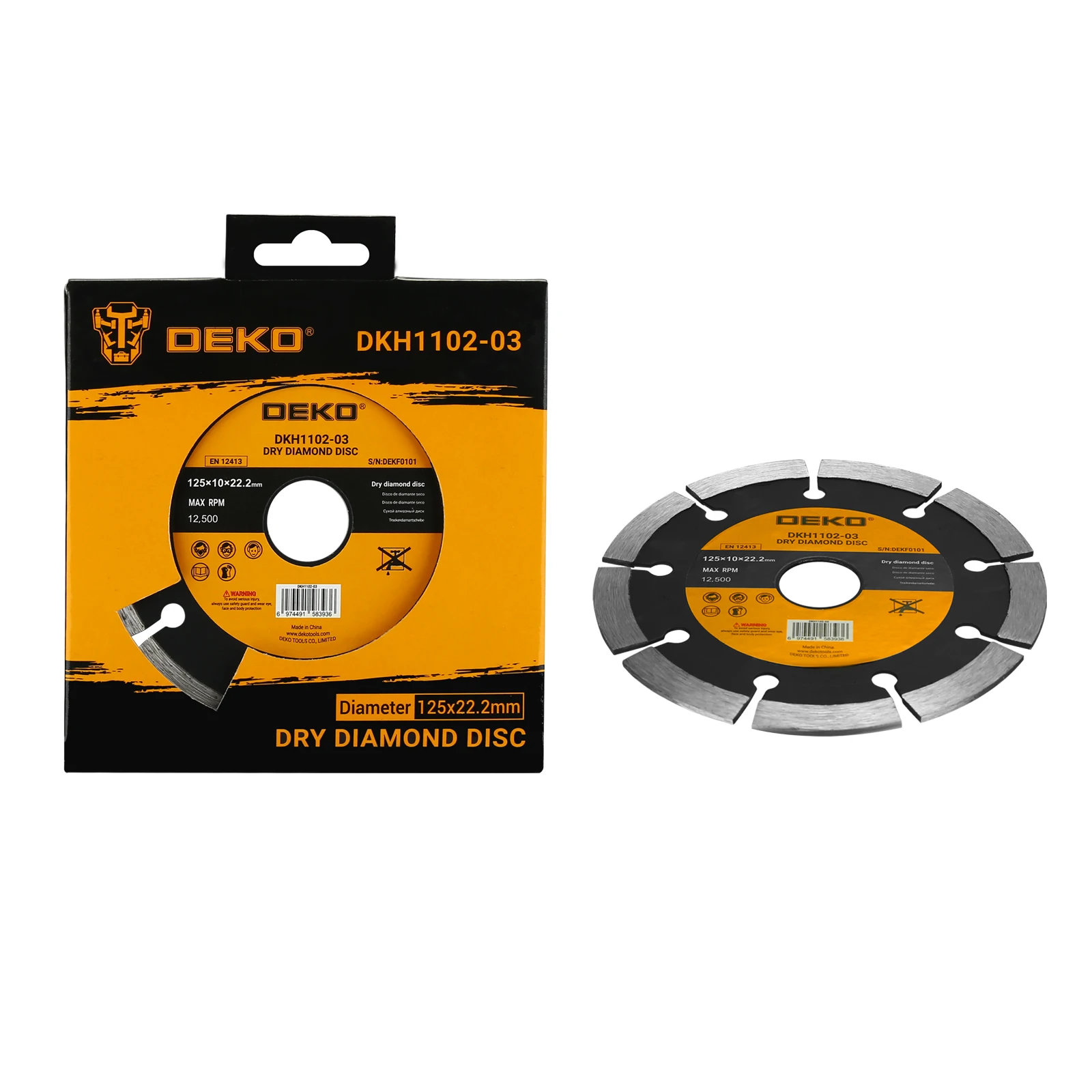 DEKO DKH1102-03 Wholesale Diamond Concrete Grinding Dry Diamond Disc Professional Handle Tool