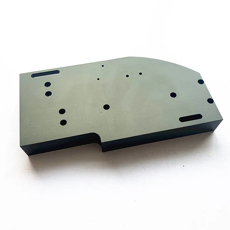 Hard oxidation natural color aluminum alloy pet injection machinery base with CNC machining milling
