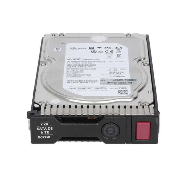 861750-B21 For 6TB 7.2K SATA 6G 3.5inch DS Hard Drive HDD