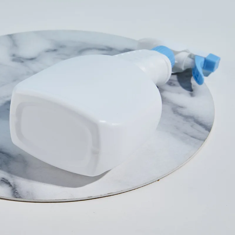 Minimalist Plastic Hdpe 500ml 750ml 1000ml 1 Liter clear White Liquid Detergent Bottle Trigger Spray
