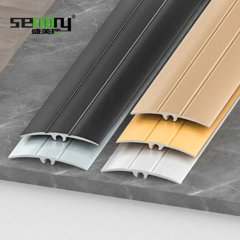 Beautiful colors decorative factory direct sale aluminum profile floor cover strip floor beading for hotel