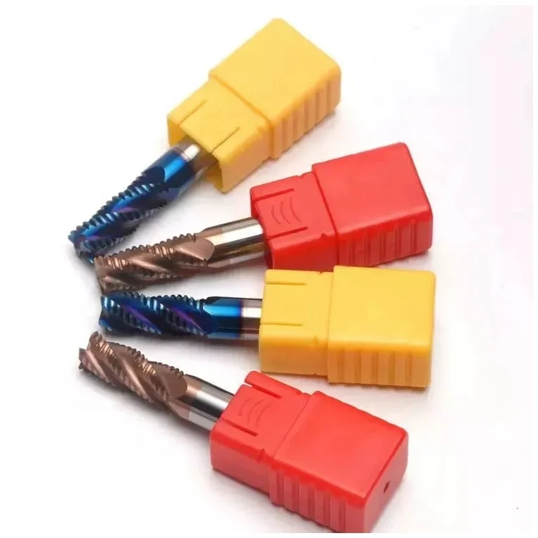 CNC Milling cutters DLC coated  Carbide Endmill  3 Flute router bit Cutting Special Milling Aluminum Brazed Square Flat End Mill