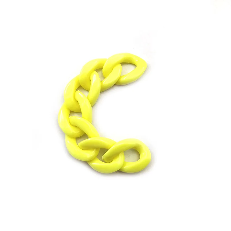 Acrylic Chain Link Plastic O Ring Loose Bead Decorate Bag Strap Belt Jewelry Making Glasses Lanyard DIY Craft Accessories