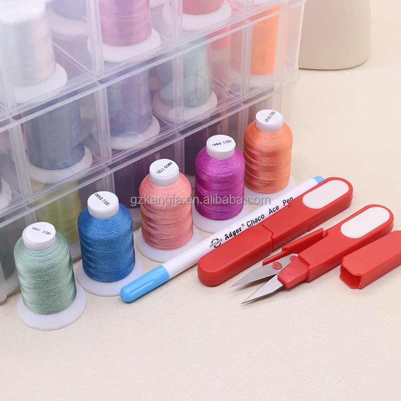 120D/2 Embroidery Thread, 40wt Polyester Yarn, 500m for Computer embroidery thread