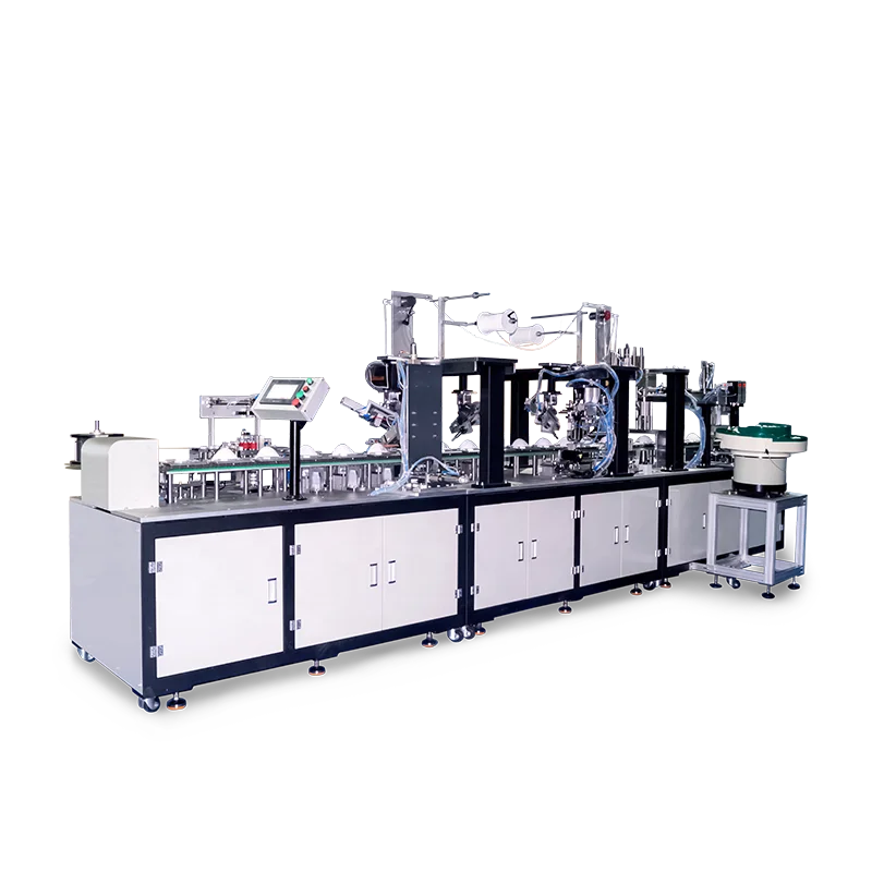 2022 hot sellers ultrasonic fully automatic  n95 cup type mask welding and oblique earloop welding making machine