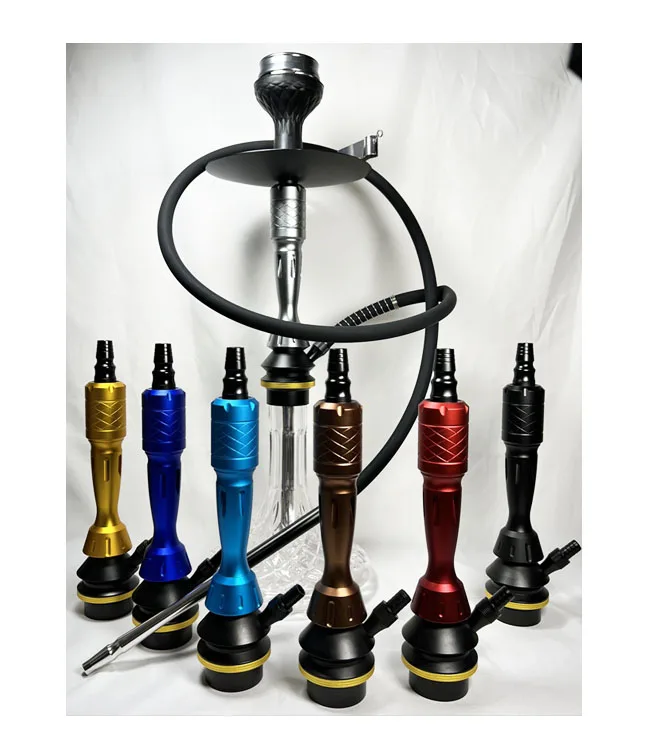 New Design Acrylic and metal hookah  Shisha russian hookah Smoking Portable fashion china shisha hookah royal With LED