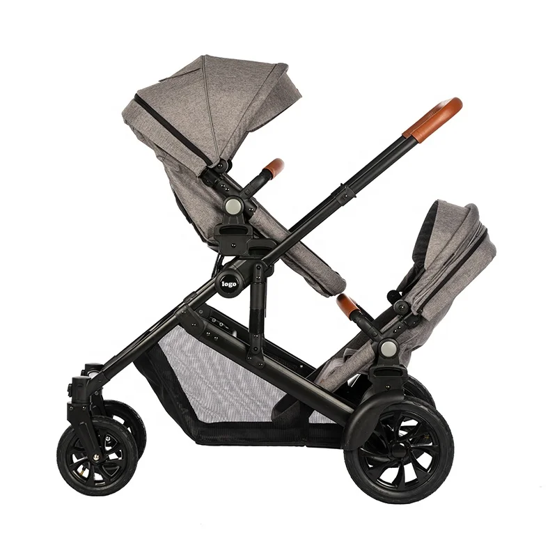 3 in 1 two twin baby stroller for 0-3 years double