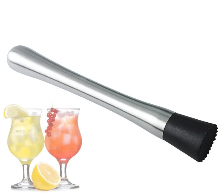 304 stainless steel ice crusher bar set tools cocktail pounding ice stick crushing stick stirrer