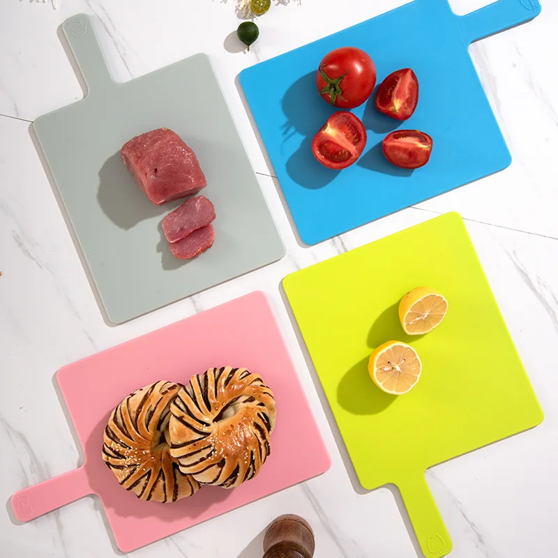Plastic Chopping Board Four-Piece Set With Base Color Box Pp Chopping Board Raw And Cooked Classification Chopping Board