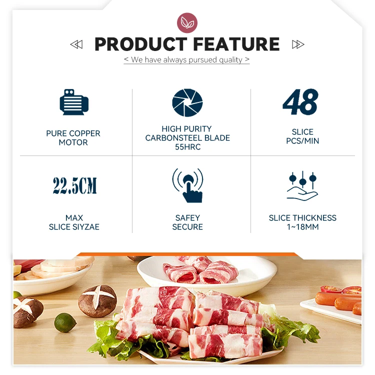 Commercial Hot Pot Shop Cheese Vegetable Frozen Meat Goat Bacon Meat Chipper Cutting Machine Slicer