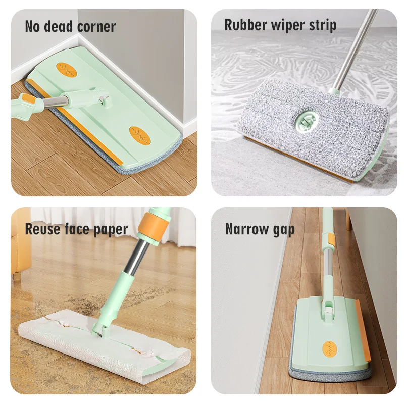 HOMELLTER COOLMop plus clean and dirty separation  cleaning product spin mop 360 degree super large  volume
