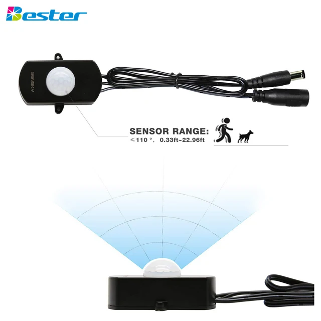 BS010DB New design led ultrasonic distance sensor module mini pir detector motion sensor dimmer switch