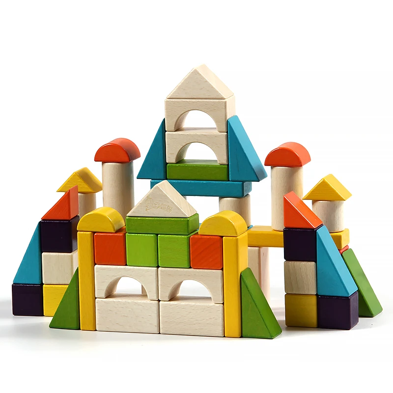 DIY Wooden Building Block for Kids Popular Wooden Blocks Building High Quality Wooden Building Blocks Wooden Toy Brick