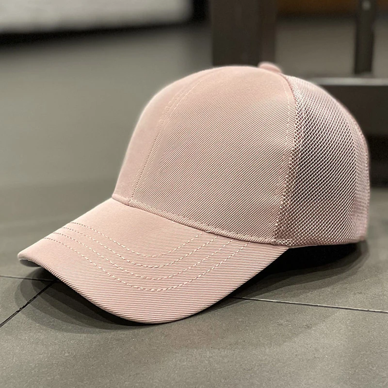 Custom 6 Panel trucker hats, Plain Blank Black mesh trucker hat