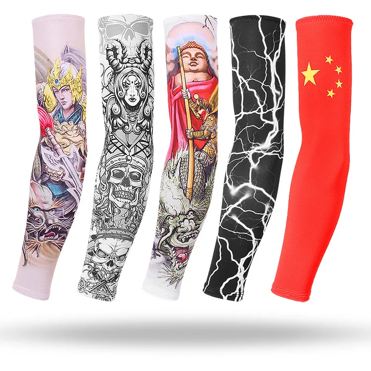 Viscose fiber sun-protection oversleeves Outdoor riding  tattoo men and women arm guard driving arm sleeve fishing oversleeve