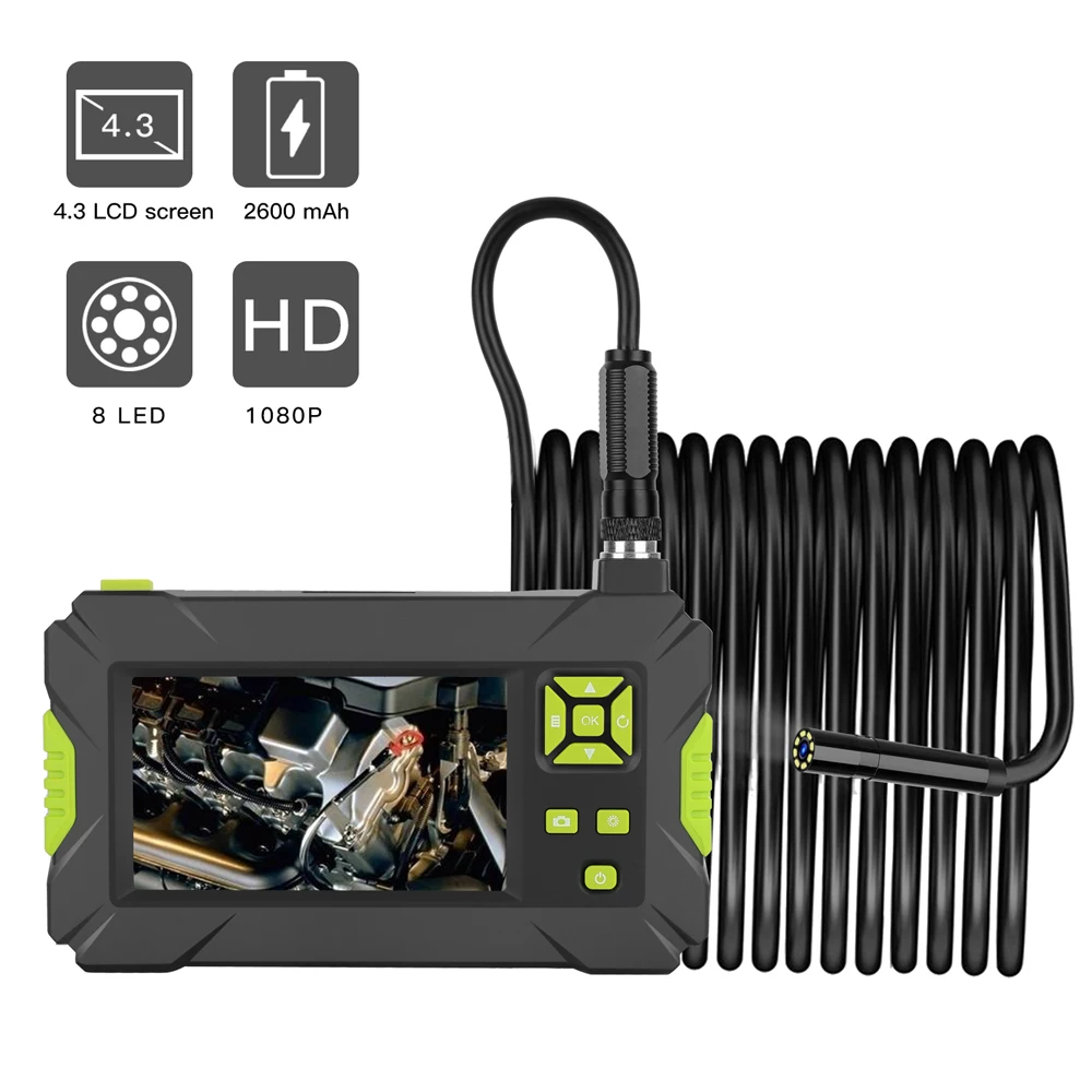 4.3 Inch Screen 2M Hard Wire 1080P Inspection Camera Borescope Endoscope Borescope Inspection Camera