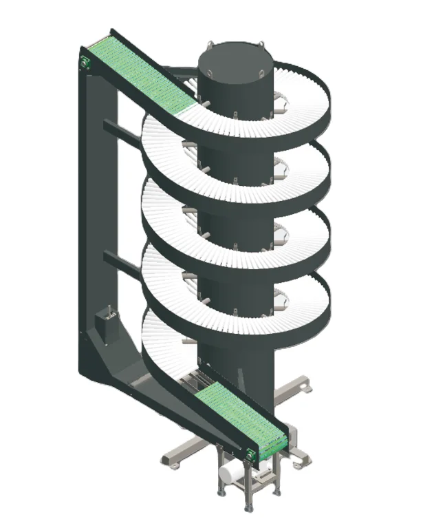 Custom OEM ODM Spiral Lifting Roller Heavy-duty Conveyor Vertical Elevator Gravity Spiral  Conveyor