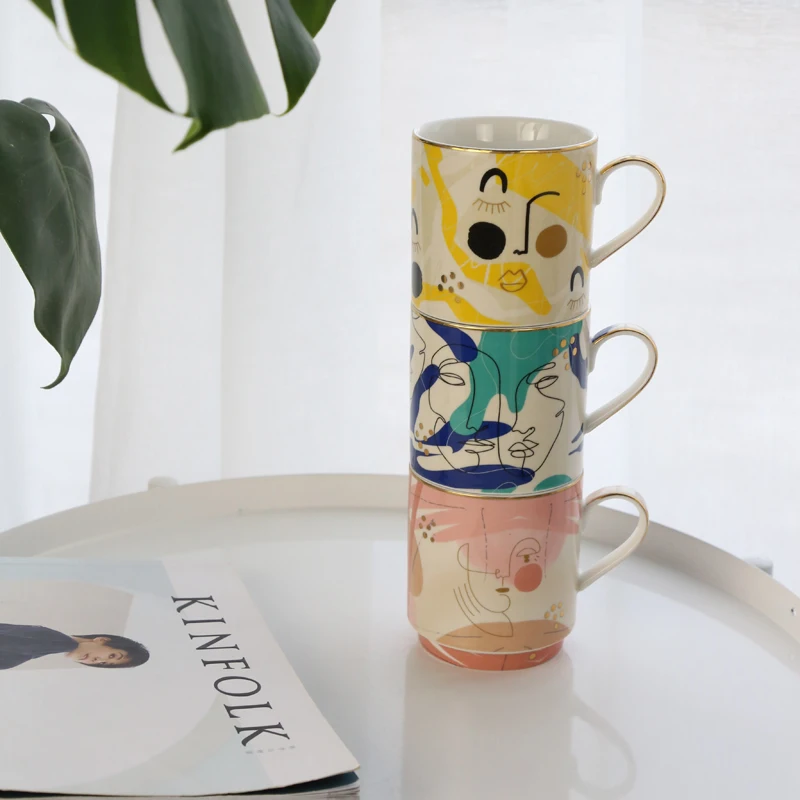 Уникальный дизайн MG22, Заводское производство, керамическая Штабелируемая чашка с авторскими правами и наклейкой