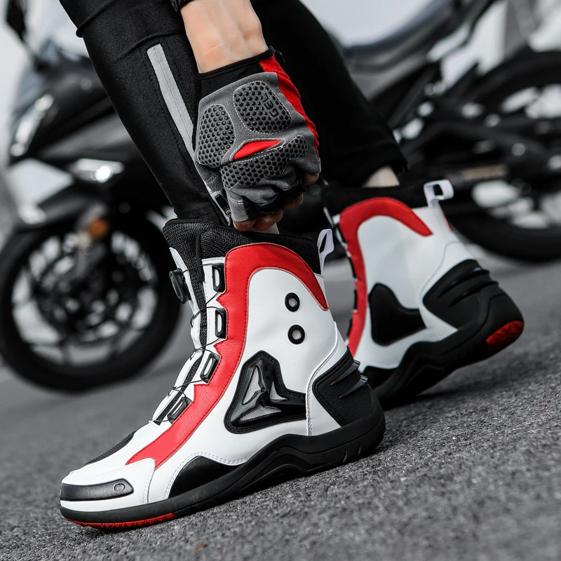 Motorcycle Boots Men Waterproof Motocross Boots Motorcycle Outdoor Travel Shoe Moto fashion long Boots