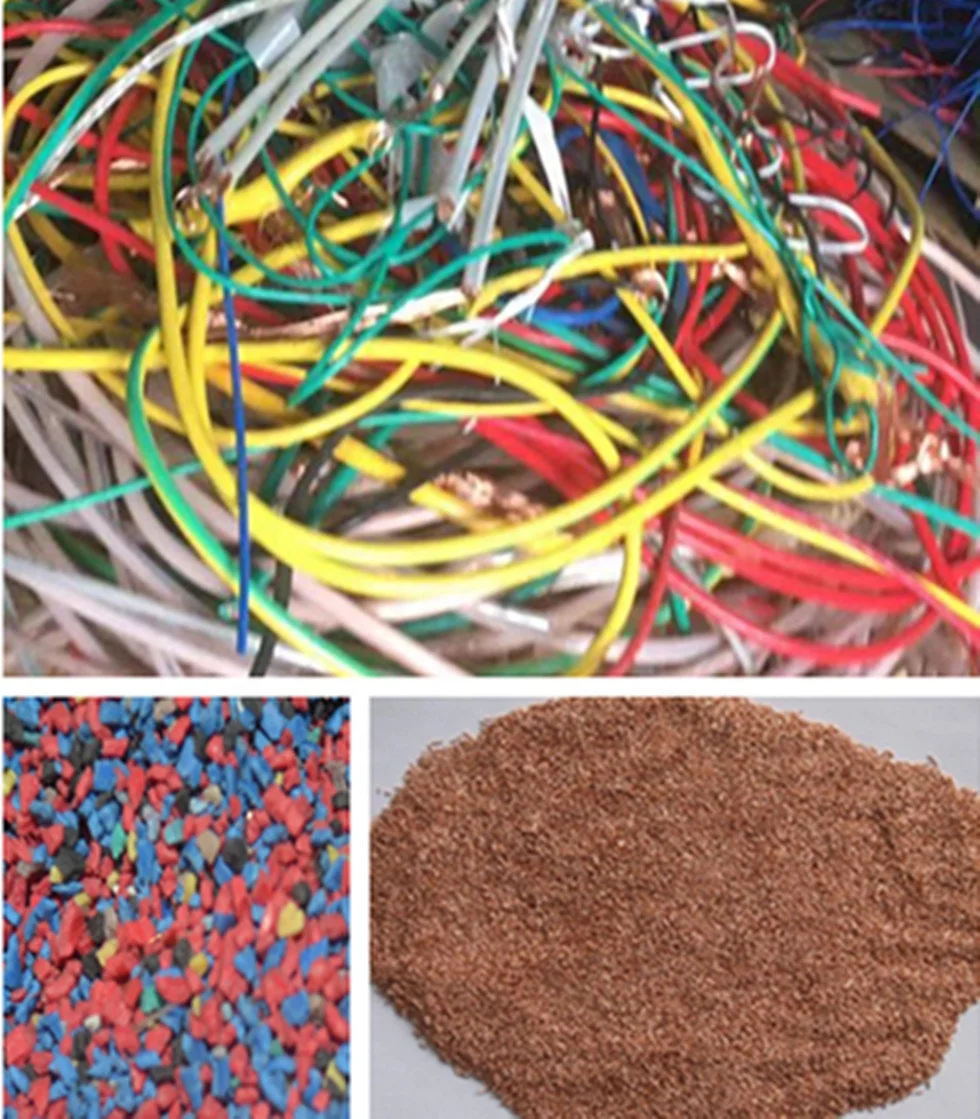 small size  copper wire granulator machine  cable scrap shredder metal recycling single or 3phase total 3kW