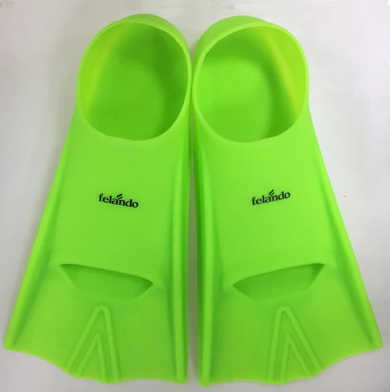 silicone rubber swimming diving fins for kids and adult swim training