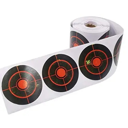 Флуоресцентные круглые точки Bullseye клейкие наклейки для стрельбы-200 шт. 3 дюйма наклейки для стрельбы