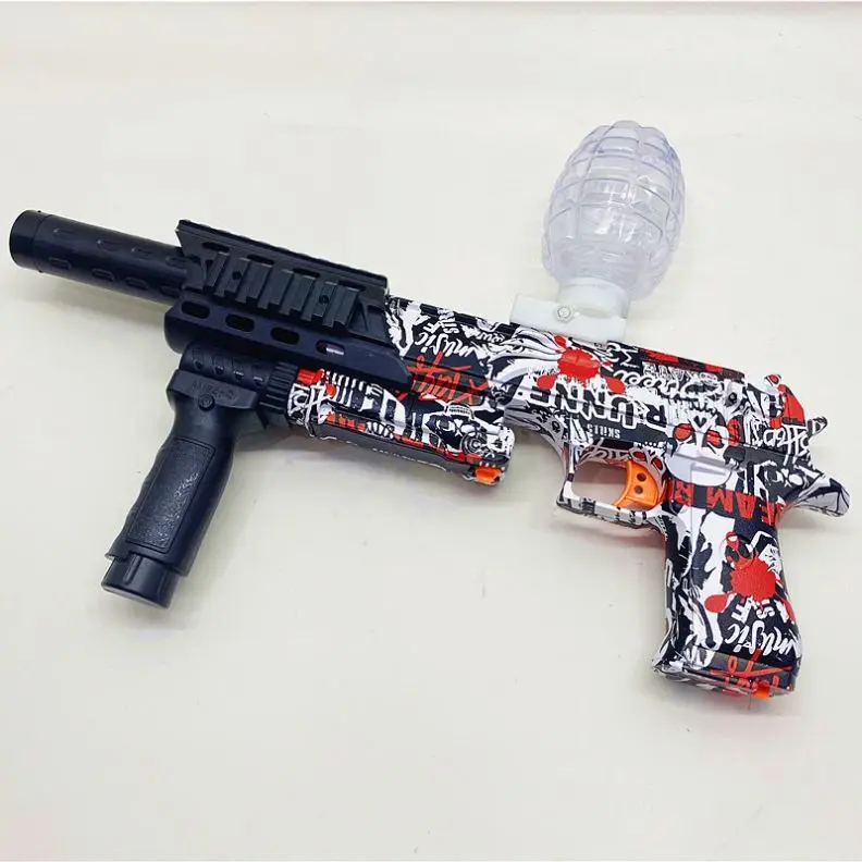 gel ball 7-8mm Graffiti electric high-speed burst Desert eagle soft bullet spherical kids trendy fighting toy gun  ball blaster