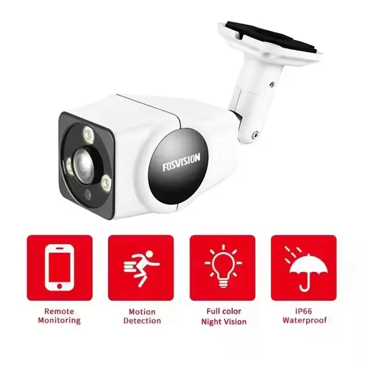 fosvision new product 5mp Ip Poe Nvr CCTV Camera System Camera Kit Set 8 Channel Nvr Home Security Cctv System