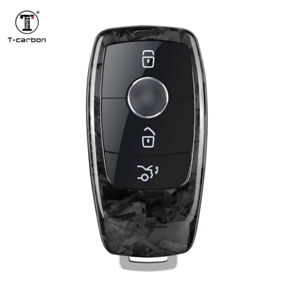 T-carbon Forged Carbon Fiber Key Covers For Mercedes Benz Fashion Car Key Case Cover Factory Sales Car Key Cover Car Accessories