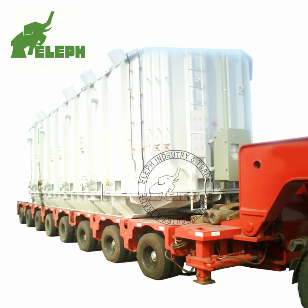 Eleph Large-scale Machinery 250 Ton Modular Low Bed Semi Trailer Hydraulic Modular Trailers