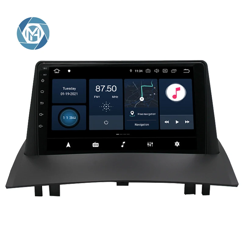 2+32g Mirror Link Gps Wifi Ram Octa Touch Android Radio Car Dvd Player For RENAULT MEGANE 2