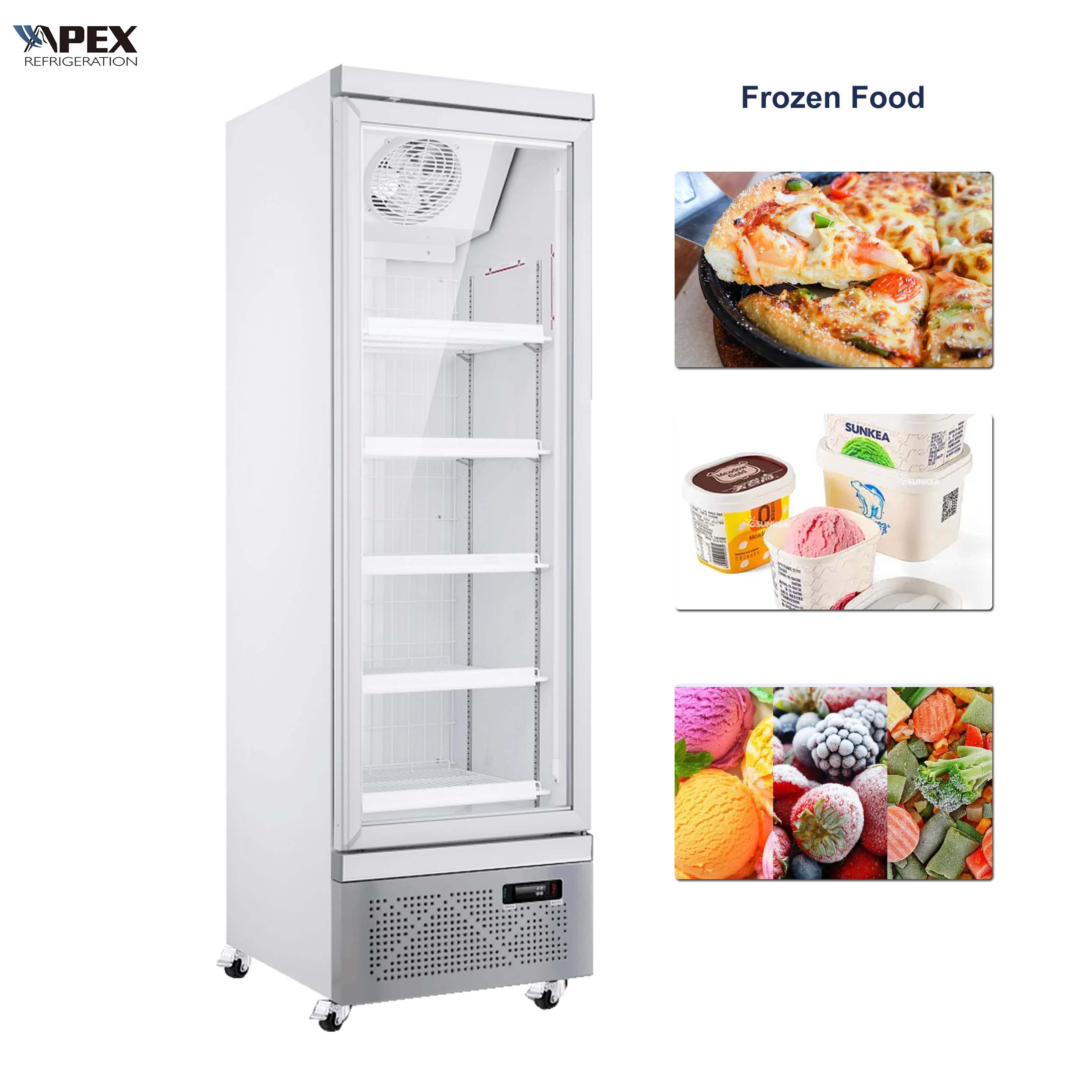 Апекс холодильник морозильник холодильное оборудование с дисплеем для пиццы мороженое дисплей