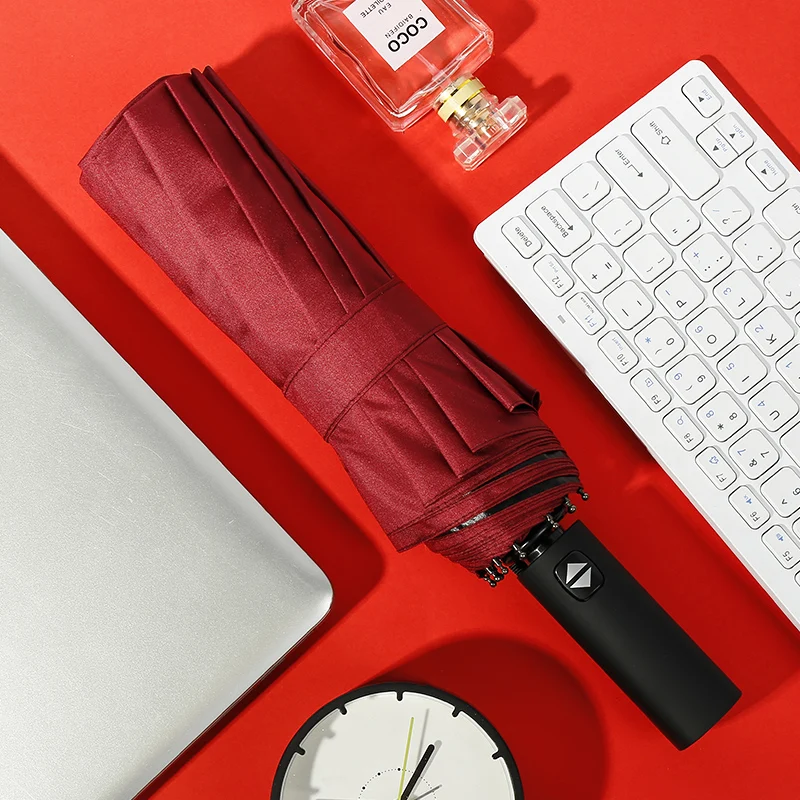 New High-end Listing Shelterwood Printed Capsule Personalized Umbrellas Folding