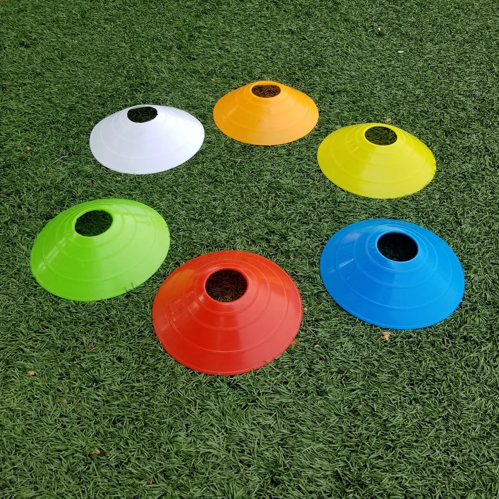 Outdoor Roller Skating Field Training Soft Small Domes Custom White Sport Cones