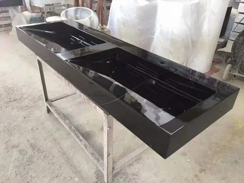HZX luxury modern white square marble sink volakas white stone bathroom sink toilet sink
